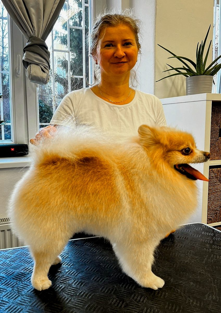 Eva Portová s fenkou zlatého retrívra